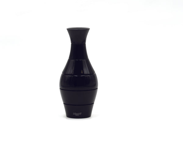 Bisetti Icons Black Lacquered Beechwood "Vase" Spice Mill, 7-1/2-Inches - BisettiUSA