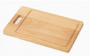 Bisetti Beech Wood Cutting Board With Sauce Groove and Handle, 38 x 25 x 2 cm - BisettiUSA
