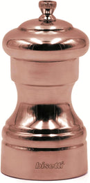 Bisetti Messina  Beechwood Pepper Mill With Copper Plating and Adjustable Grinder, 10 cm / 3.9 Inches (Copy) - BisettiUSA