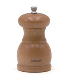 Bisetti Portofino Natural  Beechwood Salt Mill With Adjustable Grinder, 11 .5 cm / 4.5 Inch - BisettiUSA
