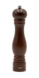 Bisetti Sorrento Walnut Stained Beechwood Pepper Mill With Adjustable Grinder,  25 cm / 9.8 Inch - BisettiUSA