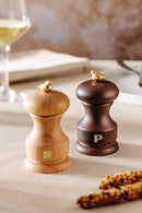 Bisetti Bird Black Lacquered Beechwood Pepper Mill With Adjustable Grinder, 11 cm / 4.33 Inches - BisettiUSA