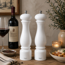 Bisetti Firenze 32 cm (12.6") Pepper Mill – White Lacquered Beechwood – Made in Italy