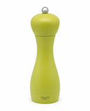 Bisetti Rimini Green Stained Beechwood Salt Mill With Adjustable Grinder, 18 cm / 7 In