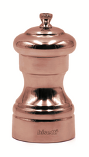 Bisetti Messina Salt Mill With Copper Finish and Adjustable Grinder, 10 cm / 3.9 Inches - BisettiUSA