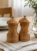 Bisetti Imperia Olive Wood Pepper Mill With Adjustable Carbon Steel Grinder, 3-15/16-Inches
