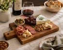 Bisetti Acacia Wood Charcuterie/Cutting Board with Handle, 11-1/16 x 5-1/16 Inches | Made in Italy