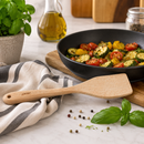 Bisetti Beechwood Cooking Spatula, 30 cm / 11.8 Inch – Natural Wooden Turner | Made in Italy