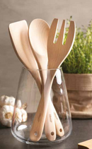 Bisetti Beechwood Cooking Spatula, 30 cm / 11.8 Inch – Natural Wooden Turner | Made in Italy
