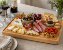 Bisetti Beechwood Cutting Board With Juice Groove & Non-Skid Feet, 19.6 x 13.7 x 1.5 Inches | Made in Italy