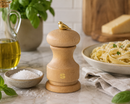 Bisetti Bird Natural Beechwood Salt Mill with Adjustable Ceramic Grinder, 4.33 Inches (11 cm) | Made in Italy