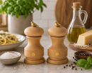 Bisetti Bird Natural Beechwood Salt Mill with Adjustable Ceramic Grinder, 4.33 Inches (11 cm) | Made in Italy