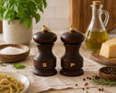 Bisetti Bird Walnut Stained Beechwood Pepper Mill with Adjustable Carbon Steel Grinder, 4.33 Inches (11 cm) | Made in Italy