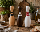 Bisetti Icons Natural Beechwood "Bowling" Salt, Pepper or Spice Mill, Adjustable Grinder, 9 Inches (23 cm) | Made in Italy