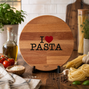 Bisetti Beech Wood “I Love Pasta” Cutting & Serving Board – 30 cm (11.8 in) | Made in Italy