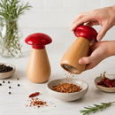Bisetti Icons Beechwood "Mushroom" Spice Mill, 5.3-Inches - BisettiUSA