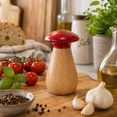 Bisetti Icons Beechwood "Mushroom" Spice Mill, 5.3-Inches - BisettiUSA