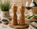 Bisetti Imperia Olive Wood Pepper Mill with Adjustable Ceramic Grinder, 7.5 Inches / 19 cm – Made in Italy