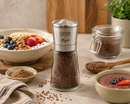 Bisetti La Spezia Glass Bottle Flax Seed Mill, 5.7 in (14.5 cm)