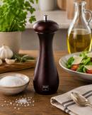 Bisetti Livorno Walnut-Stained Beechwood Salt Mill – 8.5 Inches | Made in Italy