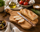 Bisetti Olive Wood Rustic Cutting Board – 12.19 × 5.5 Inches | Made in Italy