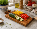 Bisetti Olive Wood Cutting Board with Triangular Handle – 10.5 × 5.7 × 0.5 Inches | Made in Italy