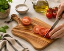 Bisetti rustic olive wood cutting  board with handle 16.13 x 9.81 inches made in Italy-Bisetti-USA