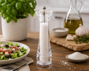 Bisetti Perugia Clear Acrylic Salt Mill – 9.8 Inches | Ceramic Grinder | Made in Italy