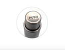 Bisetti Push Button Acrylic Body and Stainless Steel Salt Mill Grinder, 5.7 in (14.5 cm)