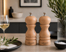 Bisetti roma beechwood salt and pepper mill set. Bisetti-USA