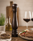Bisetti Roma Walnut Stained Beechwood Pepper Mill with Adjustable Grinder, 42 cm / 16.5 Inch