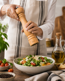 Bisetti Sorrento Natural Beechwood Pepper Mill With Adjustable Grinder,  25 cm / 9.8 Inch - BisettiUSA