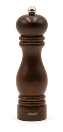 Bisetti Sorrento Walnut Stained Beechwood Pepper Mill With Adjustable Grinder, 7.5 Inch / 19 cm - BisettiUSA