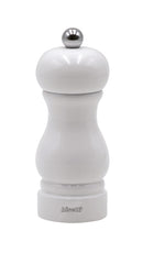 Bisetti Sorrento White Lacquered Beechwood Salt Mill With Adjustable Grinder,  5.1 Inch /13 cm - BisettiUSA