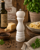 Bisetti Vintage White Fir Wood "Shabby" Pepper Mill, 7-1/2-Inches