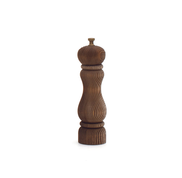 Bisetti Antique Fir-Wood Pepper Mill Antique Finishing, 7-7/8-Inches - BisettiUSA