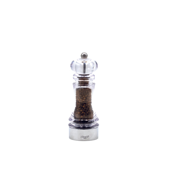 Bisetti Perugia Acrylic Pepper Mill, 6-7/8-Inches - BisettiUSA