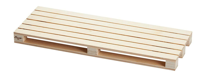 Bisetti Birch Plywood Cutting Board Pallet "L", 15-3/4 x 5-7/8-Inches - BisettiUSA