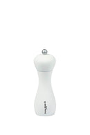 Bisetti Rimini Soft Touch Salt Mill with White Finish, 7.1 Inches - BisettiUSA