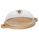 Bisetti Beechwood Cheese Holder Wth Handles, 12-3/16 x 15-15/16 x 5-1/2-Inches - BisettiUSA