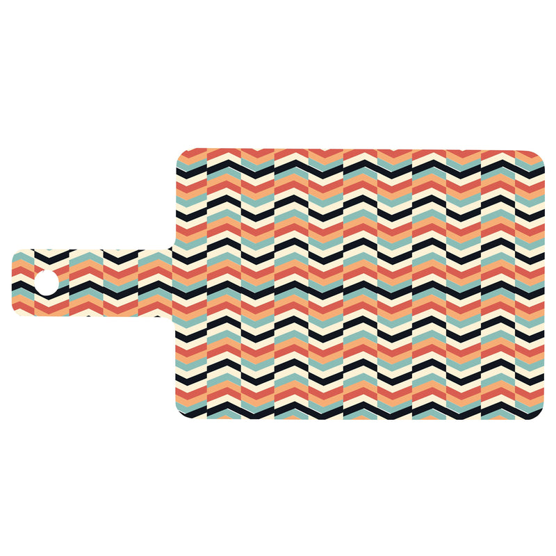 Bisetti Fantasia Beechwood Cutting Board With Full Optical Decoration "G", 12-13/16 x 6-1/2-Inches - BisettiUSA