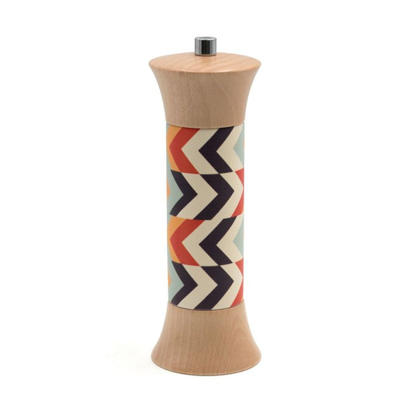 Bisetti Fantasia Beechwood Pepper Mill With UV Printed Decoration, 7-7/8-Inches - BisettiUSA