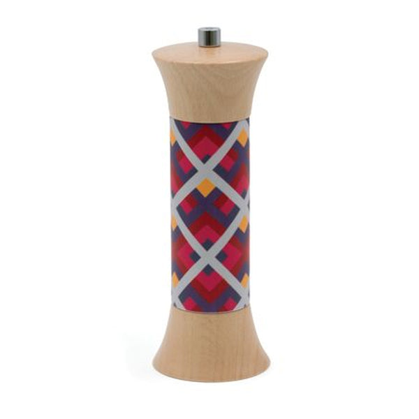 Bisetti Fantasia Beechwood Pepper Mill With UV Printed Decoration, 7-7/8-Inches - BisettiUSA