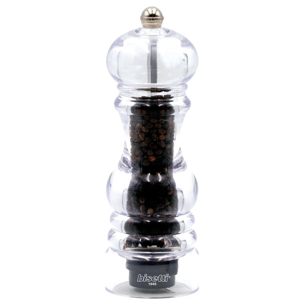 Bisetti Milano Acrylic Pepper Mill, 6-7/8-Inches - BisettiUSA