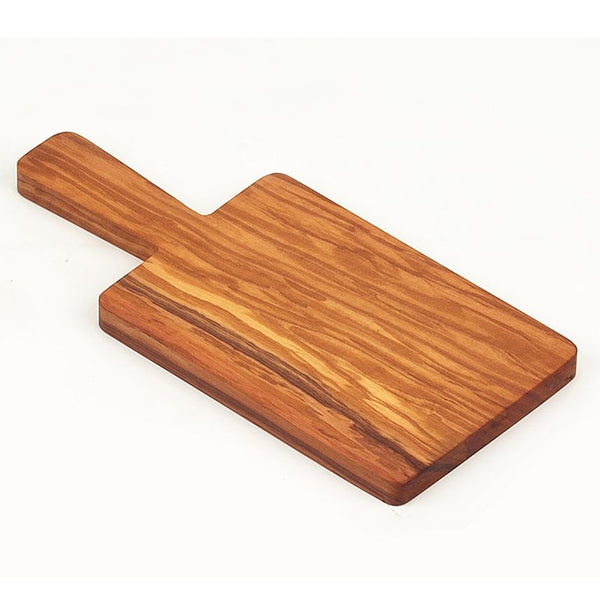 Bisetti Olive Wood Cutting Board With Handle, 10-1/4 x 4-3/4-Inches - BisettiUSA