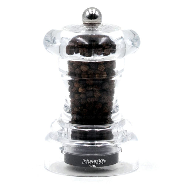 Bisetti Perugia Acrylic Pepper Mill, 3-15/16-Inches - BisettiUSA