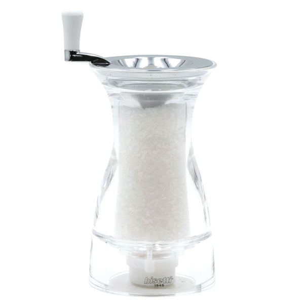 Bisetti Pesaro-Urbino Acrylic Salt Mill, 6-7/8-Inches - BisettiUSA