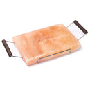 Bisetti Rectangular Salt Plate With Metal Frame & Wooden Handles, 7-7/8 x 11-13/16-Inches - BisettiUSA