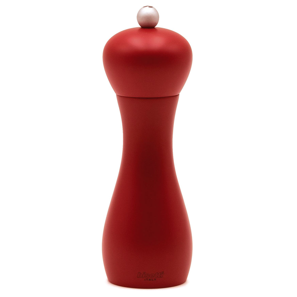 Bisetti White Lacquered Beechwood Pepper Mill – Bird Adjustable Grinder, 11cm / 4.33 Inches
