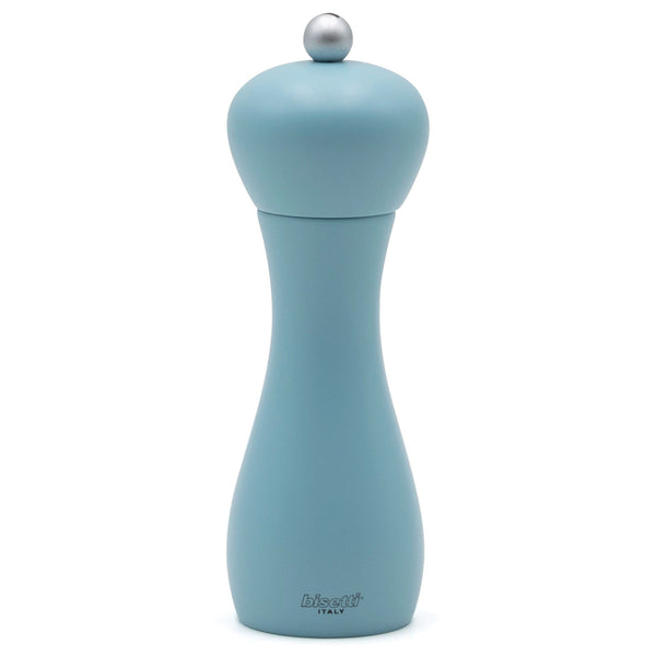 Bisetti Rimini Light Blue Stained Beechwood Pepper Mill, 7-1/16-Inches - BisettiUSA